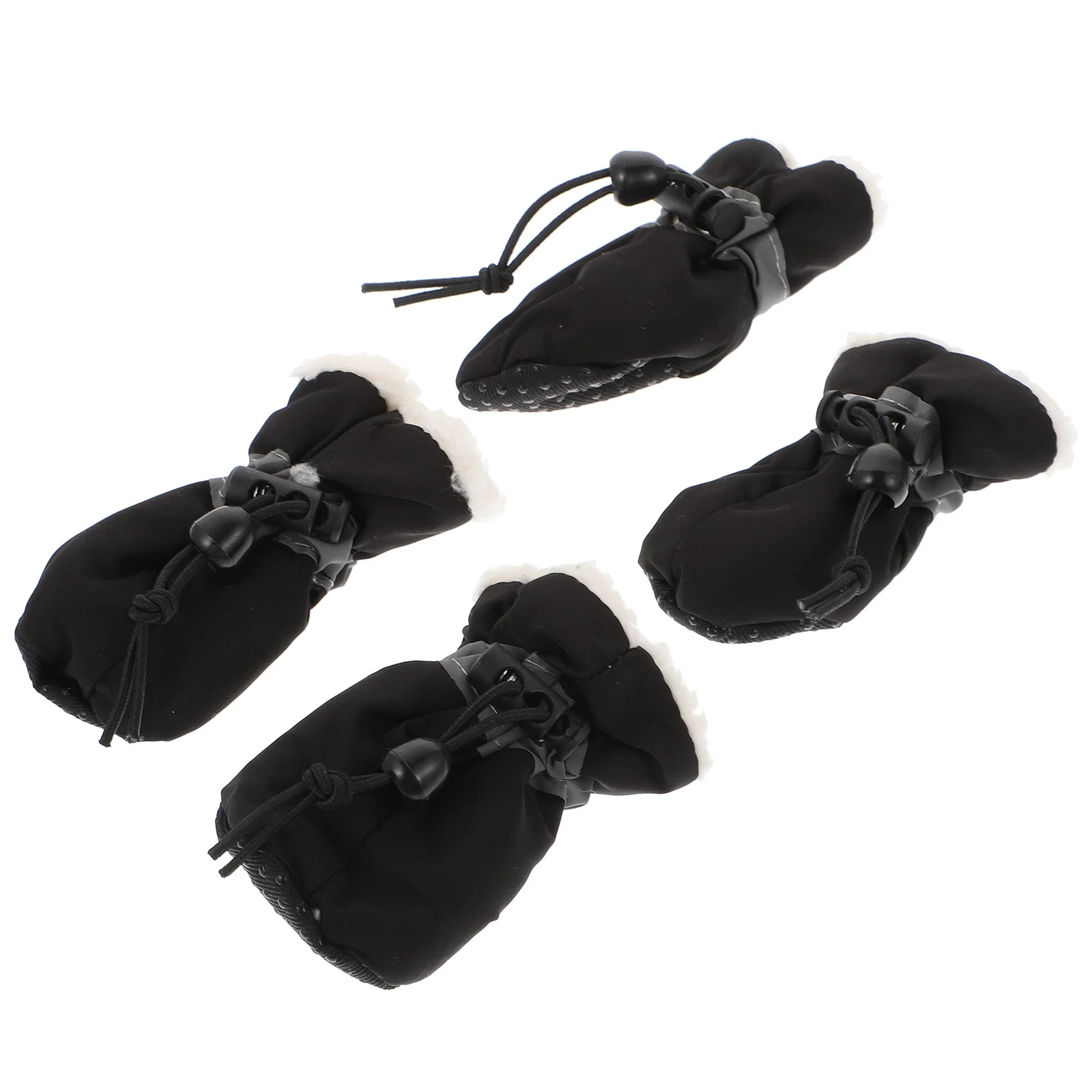 

4Pcs Puppy Shoes Pet Warm Winter Dog Cat Boots with Reflective Design Anti-Skid Outdoor Footwear Secure Fit Comfortable