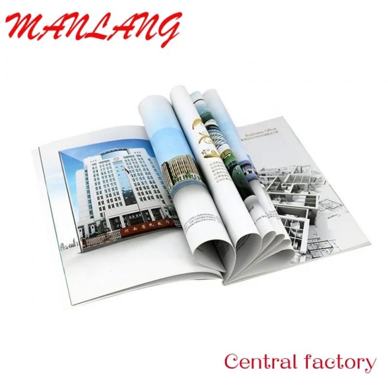 Custom  New Cheap Professional Glossy Lamination Advertising Book/Flyers/Leaflet/Catalogue/Brochure/Magazine Printing