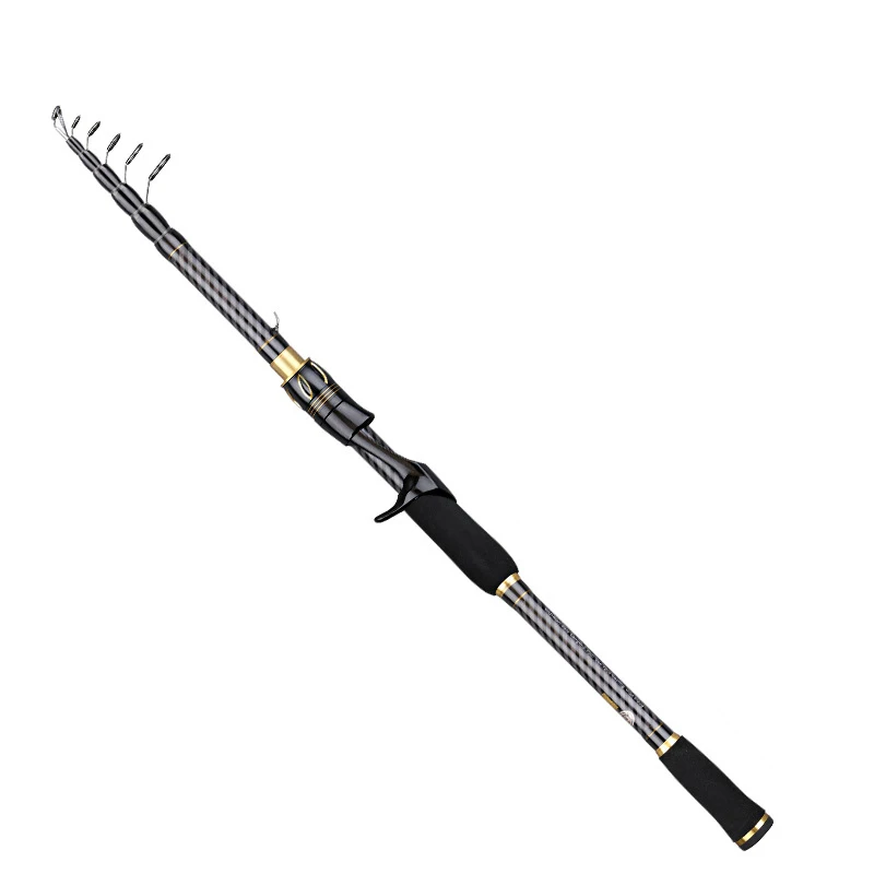 MBLN Kohlefaser-Angelrute 1,8-3,6M Teleskop-Angelrute Spinning Casting Tragbare Rute M-Power – Detail 4
