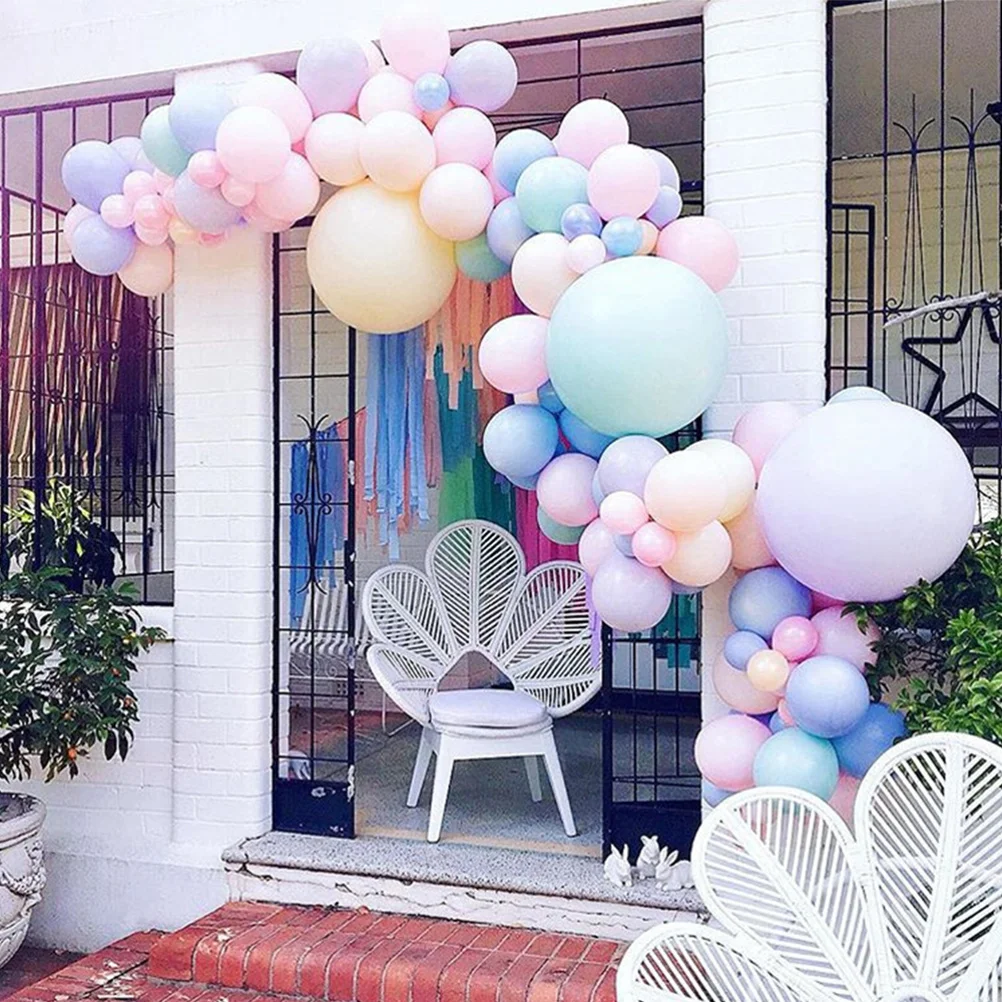 

20 Rolls Balloon Chain Double Hole Balloon Garland Strip for Wedding Party Birthday Shower Decoration Garland Strip