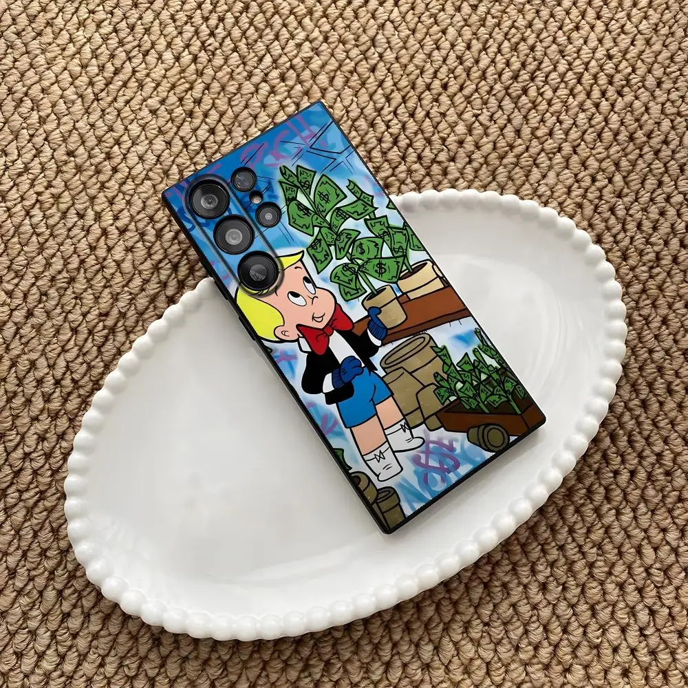 Richie Rich  Phone Case For Samsung Galaxy S26 S25 S24 S23 S22 S21 S20 Plus Ultra Note20 Soft Black