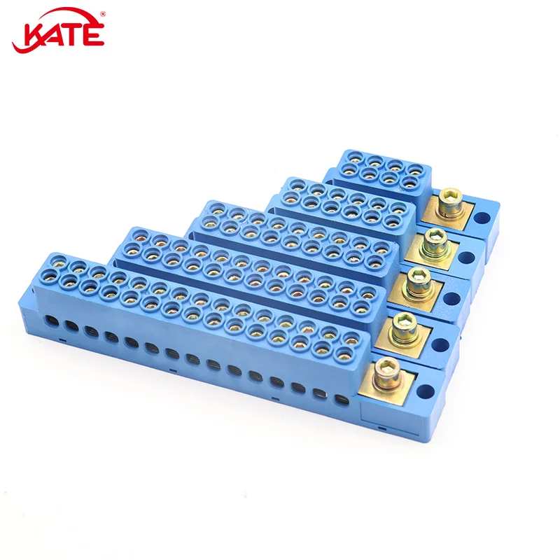 FJ6/SDGW Terminal Block One In Many Out 4/6/9/12/15 Way High Current Junction Box Single Sided Wire Connector Distribution Box