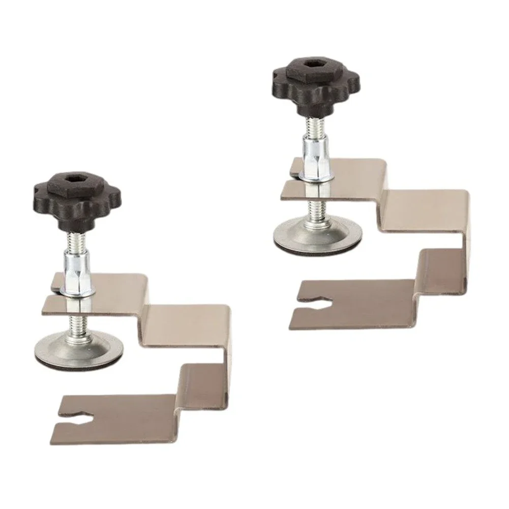 Kit adattatore per supporto per morsetti per installazione frontale universale da 2 pezzi, aiuta lo strumento per maschere, clip di fissaggio regolabile per la lavorazione del legno