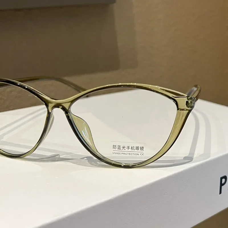 2023 Myopie Brille Frauen Herren Brille europäischen und amerikanischen Stil Katzenauge Lesebrille-1,0 bis-4,0 Brille 안경테