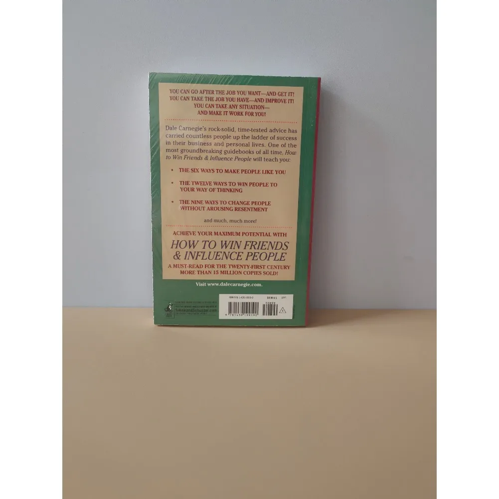 كيفية فوز الأصدقاء وتأثير الناس بقلم ديل كارنيجي مهارات الاتصالات بين الأشخاص تحسين الذات كتاب القراءة