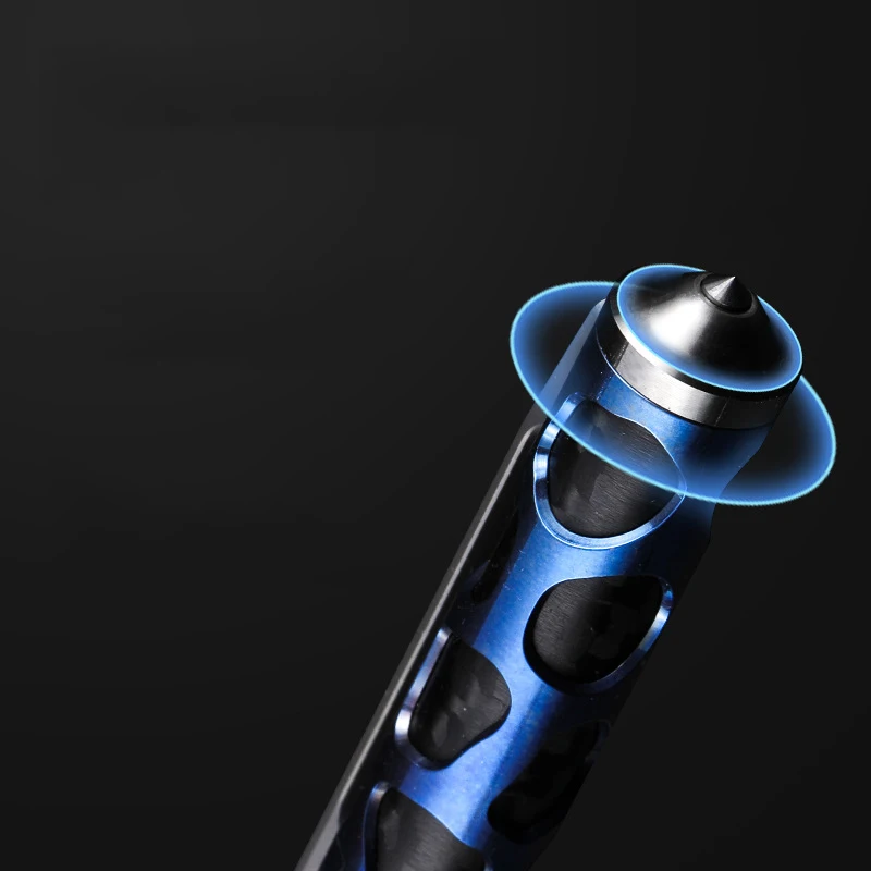 Strumento di sopravvivenza portatile per esterni EDC con cono per rompere la finestra con penna tattica multifunzionale per autodifesa in lega di titanio