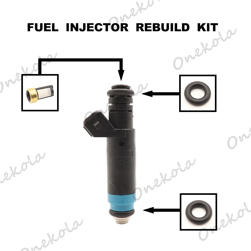 Fuel Injector repair kit Orings Filters for Siemens Deka 80LB High Impedance EV1 110324 FI114992