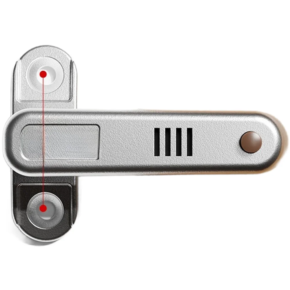 Security Latch with Integrated Alarm Sound for Interior Doors Made of Lightweight Yet Sturdy Aluminum Alloy Material