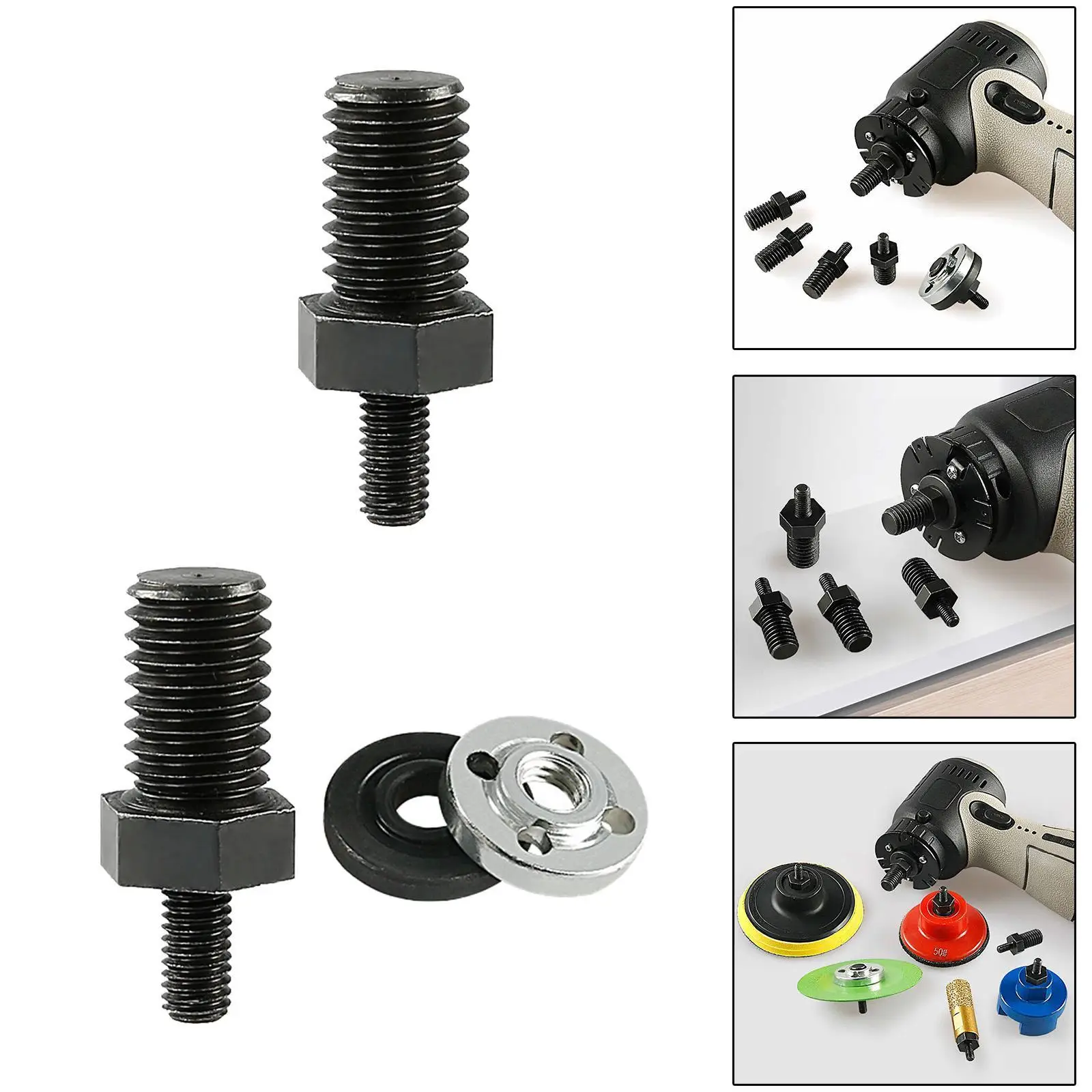 

Angle Grinders Attachment Adapter,Conversion Rod,M 5 to M 10,Extension Shaft,for 3 inch Angle Grinders Connector Accessories