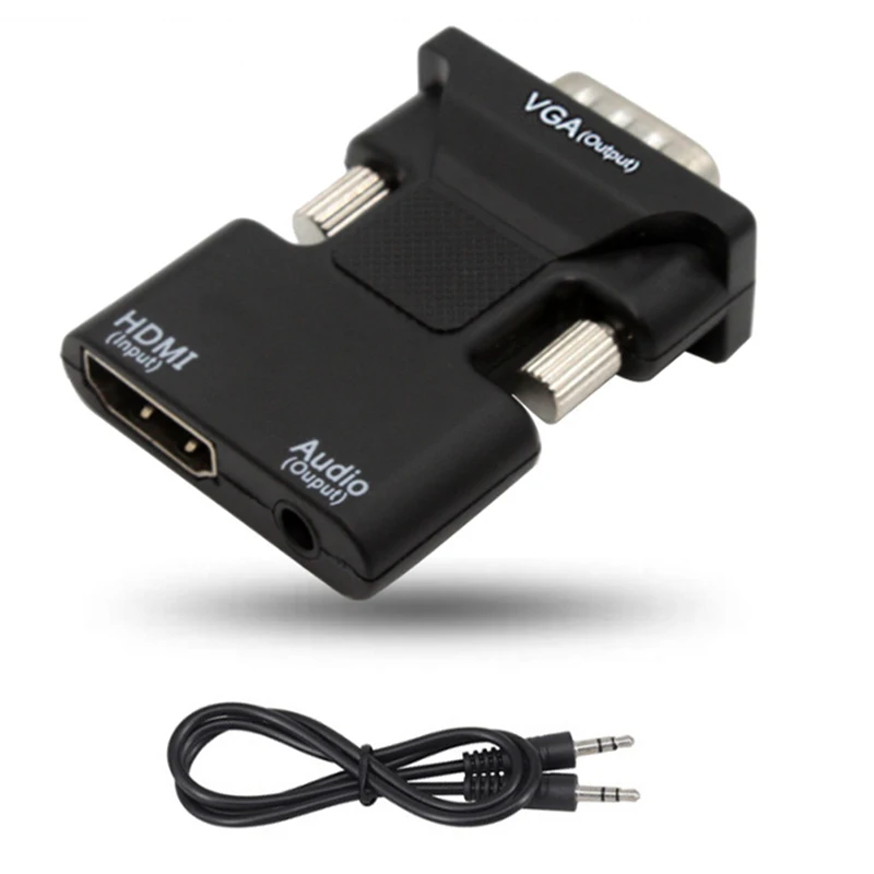 Convertitore HDMI femmina a VGA maschio con supporto adattatore Audio uscita segnale 1080P