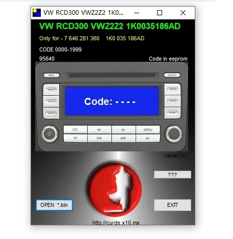 Car Radio Code Calculator V.2.0 Unlock Car Radio Code Car Stereo/Radio Code/Recode/Decode CD Over 170pcs Code for VW/Ford/Becker