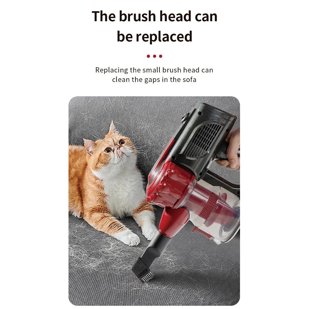 Household Handheld Vacuum Cleaner with Powerful Suction Power, Suitable for Carpets and Hard Floors in Pet Houses