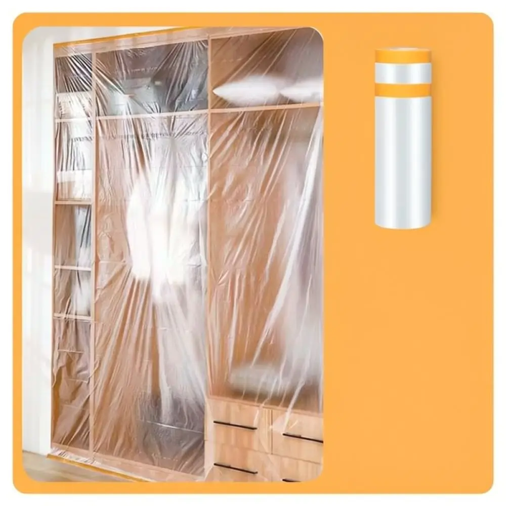 Disposable Plastic Dust Sheet Furniture Protection Film For Painting Renovation Waterproof Covering Drop Cloth For Home
