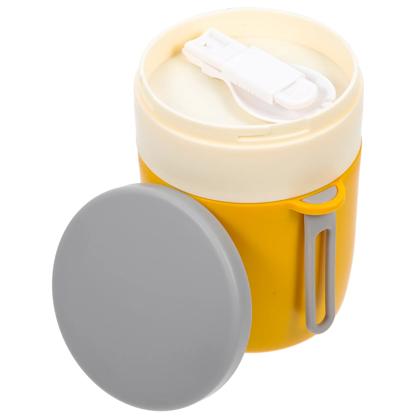 

1 Set Lidded Oatmeal Leakproof Breakfast Container Large Mouth Portable Household Yogurt Cup With Handle Insulated Food Supply