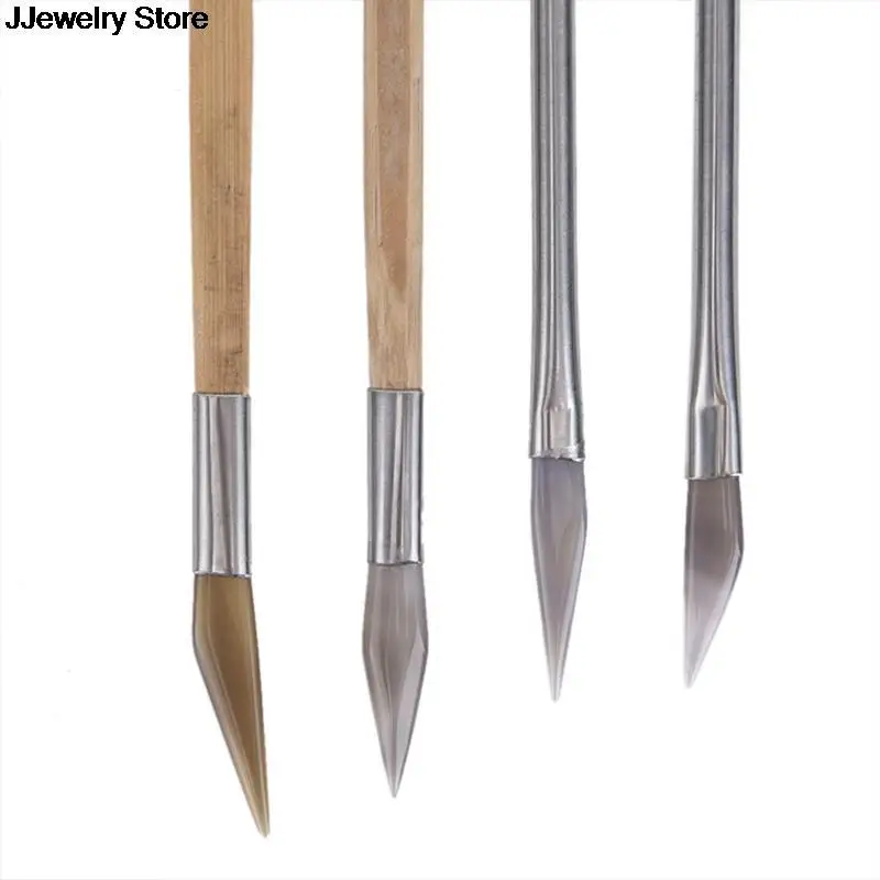 

Эконом 1 шт. полировальный нож для агата с бамбуковой ручкой инструменты для изготовления ювелирных изделий