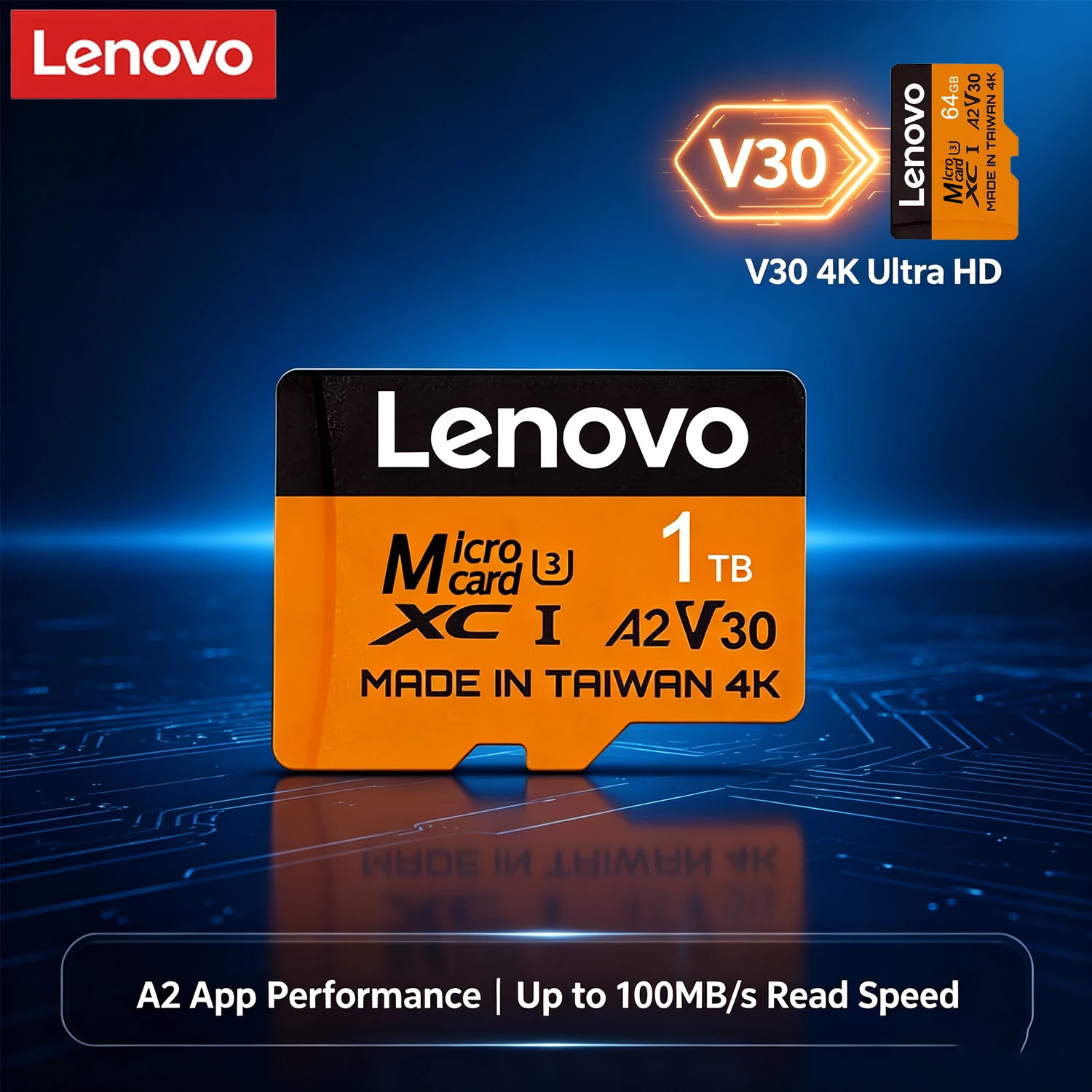 

Высокоскоростная карта памяти Micro SD Lenovo, SD-карта 64 ГБ, 128 ГБ, 256 ГБ, 512 ГБ, Micro 1 ТБ SD C10 TF Flash Card для камеры мобильного телефона Xiaomi