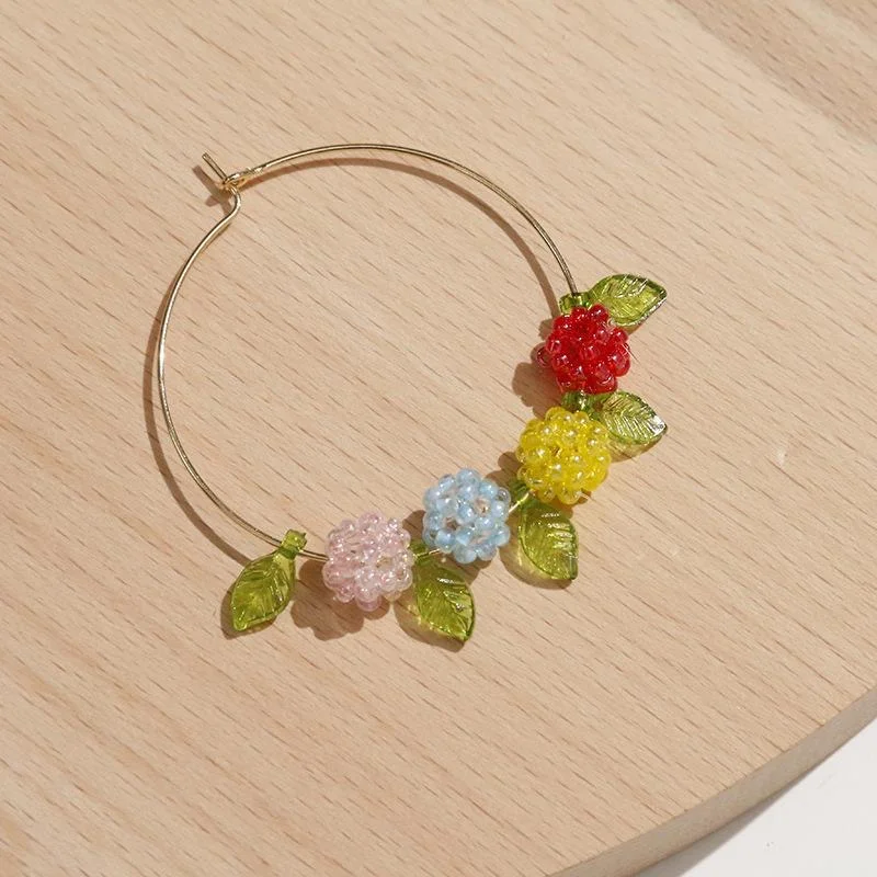 Summer style 40pcs/lot 8mm color glass beads handmade knit rounds beads diy jewerly garment accessory