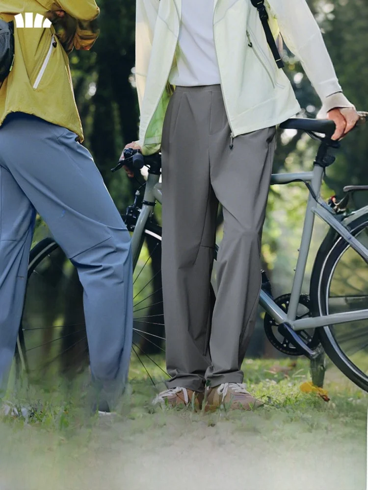 

Мужские повседневные брюки прямого кроя: дышащие, быстросохнущие, влагоотводящие, высокоэластичные, с охлаждающим эффектом, свободного кроя