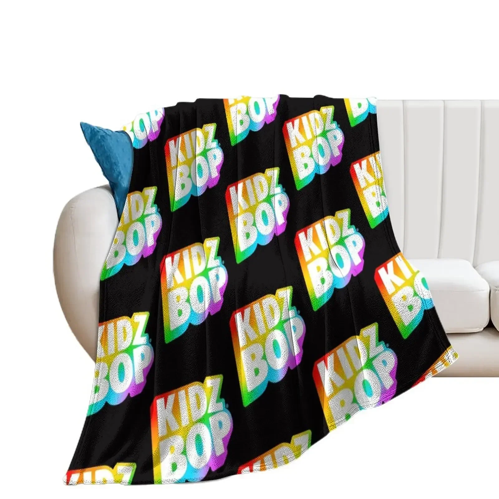 

Kidz Bop Rainbow Logo Essential T-Shirt Throw Blanket Tourist Softest Decorative Sofa Blankets