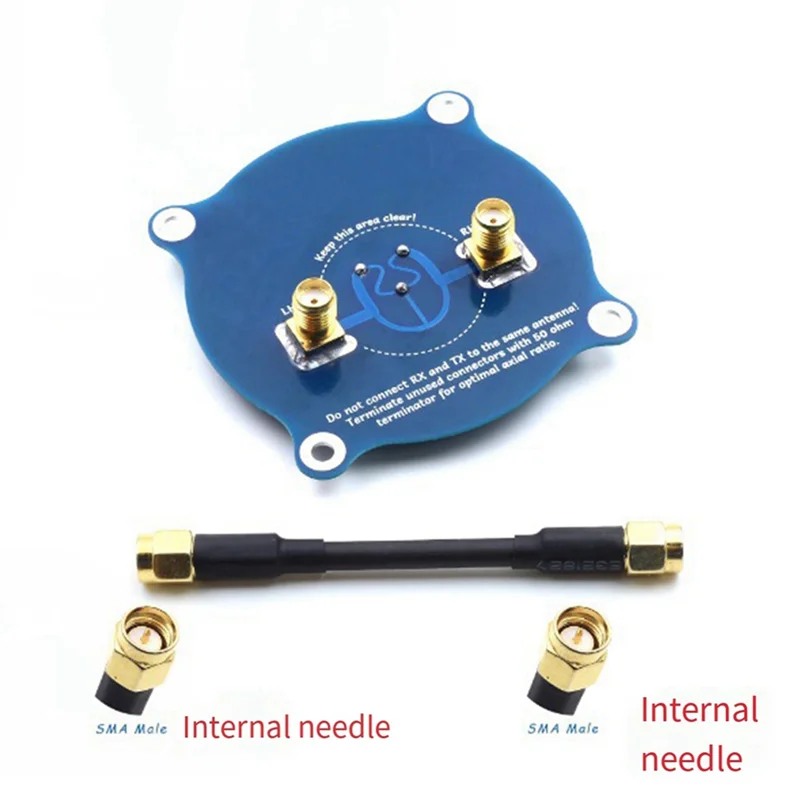 Antenne FPV polarisée circulaire 5.8G 9.4DBI, Triple alimentation, pour lunettes RC Fatshark Skyzone FPV, bricolage