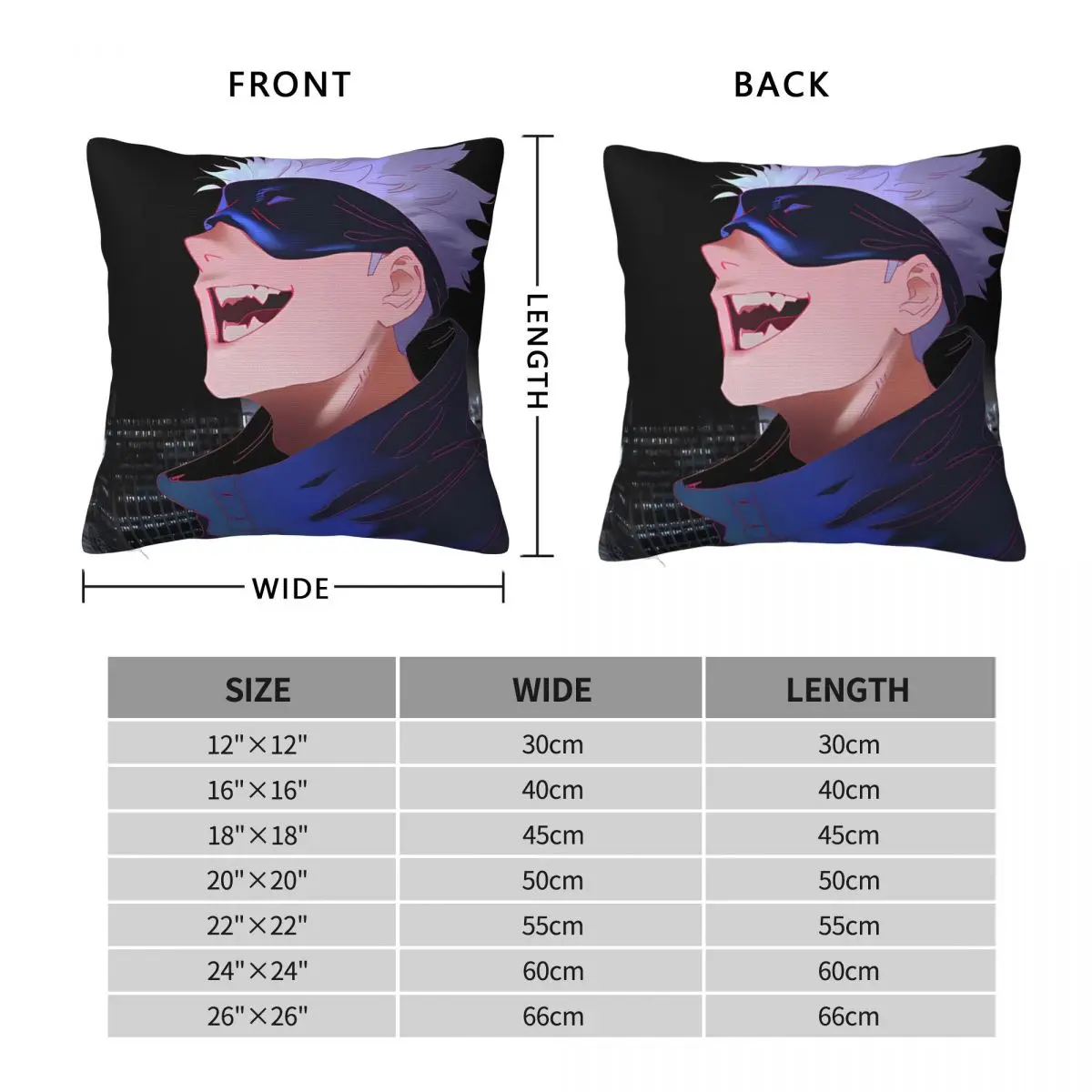 Pillow Cover Design Cushion Cover Fun Anime Laugh Cute Funny Pillow Case For Sofa Bedroom Home Decor Pillowcases