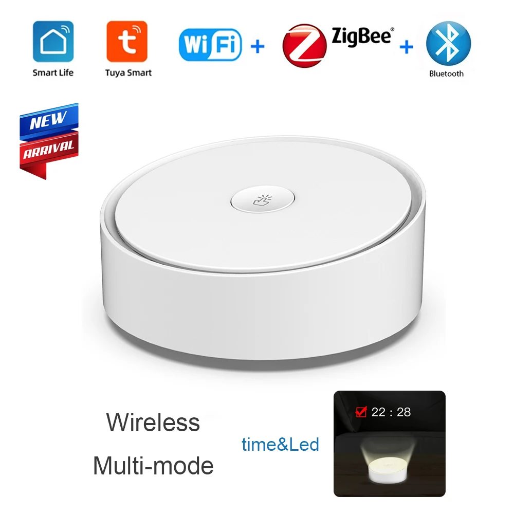 

Wired Wireless Hub Multi-mode Gateway Smart Life Tuya App Voice Control ZigBee WiFi Bluetooth Remote Controller Alexa Google Hom