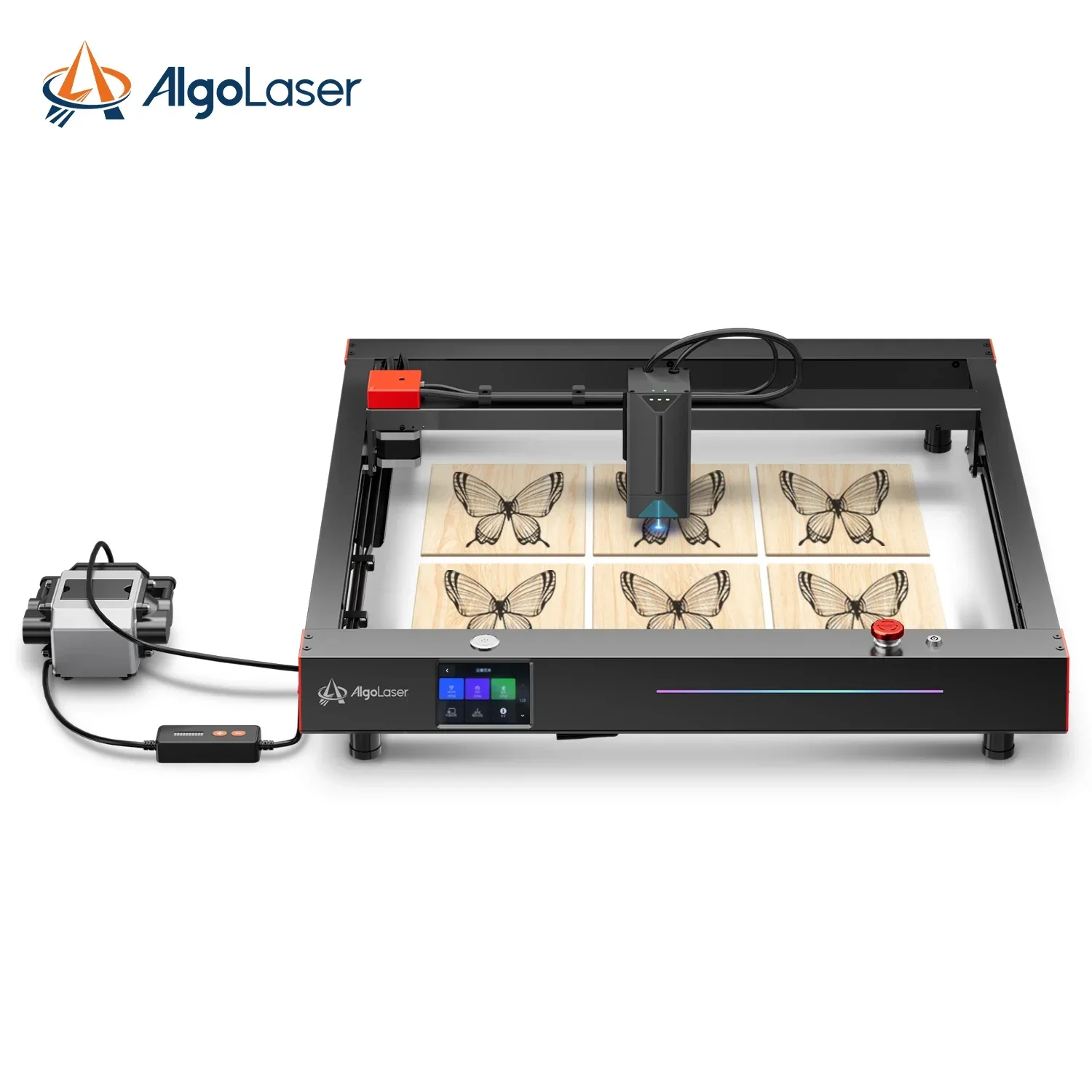 Algo 22W Engraving Machine 500mm/s Most Fast Engraving Speed Lazer Engraver And Printer On Leaves