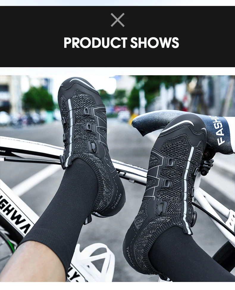 Männer MTB Radfahren Schuhe Atmungsaktive Stollen Rennrad Schuhe Racing Geschwindigkeit Turnschuhe Frauen Mountainbike Schuhe für Shimano SPD SL – Detail 7
