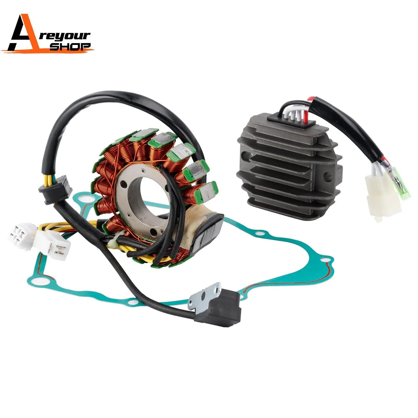 

Прокладка регулятора статора Areyourshop для Yamaha Bear Tracker YFM250 Timberwolf YFB250 1997-2000 гг.