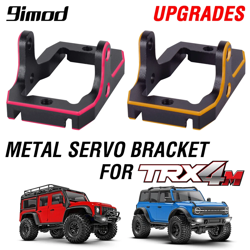 9imod dla TRX4M serwomount wspornik serwo metalowe ulepszenia części do 1/18 zdalnie sterowany samochód gąsienicowy Traxxas Bronco akcesoria CNC