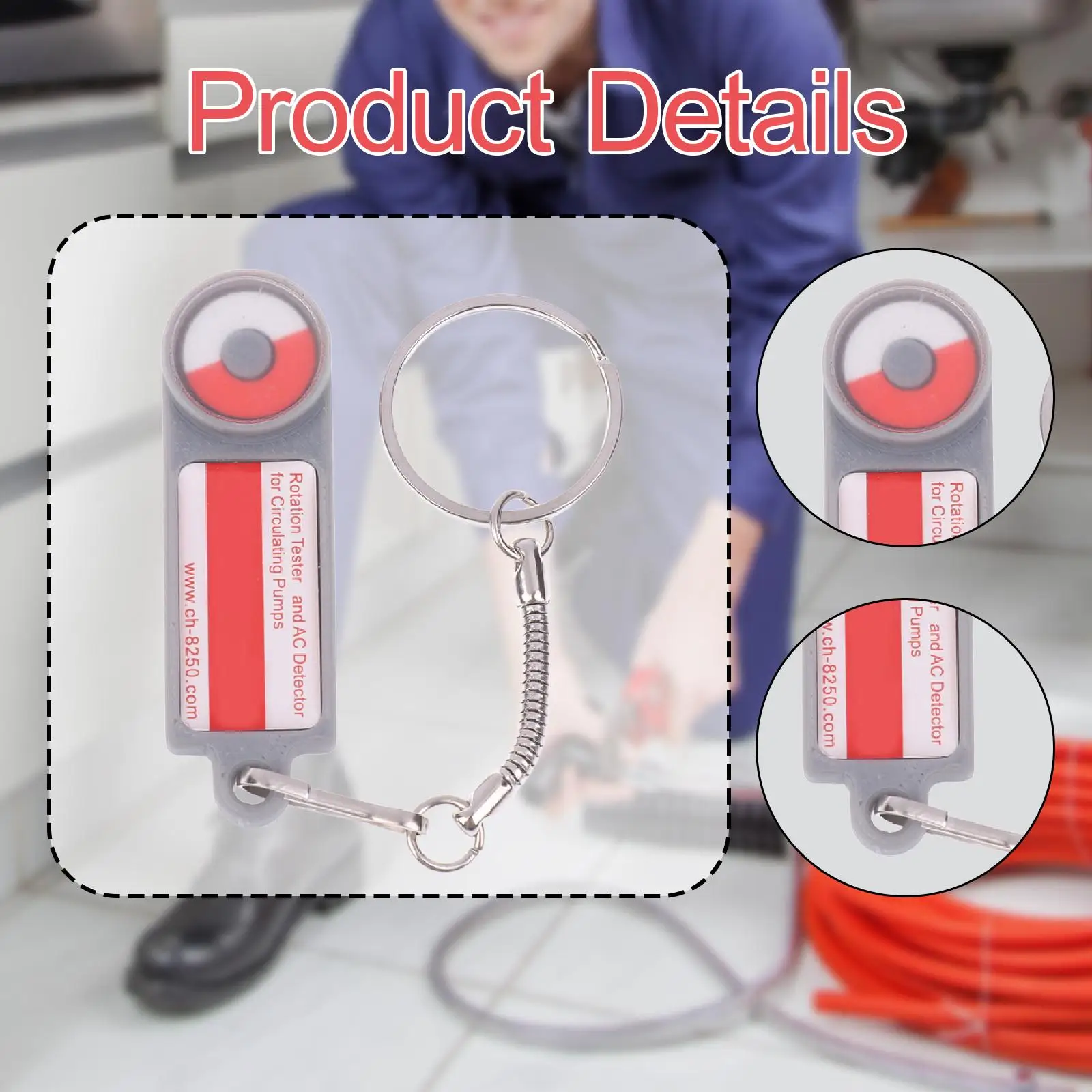 Multifunctionele solenoïdtester Rotatie-indicator Compacte pomptester voor thuisverwarming Onderhoud