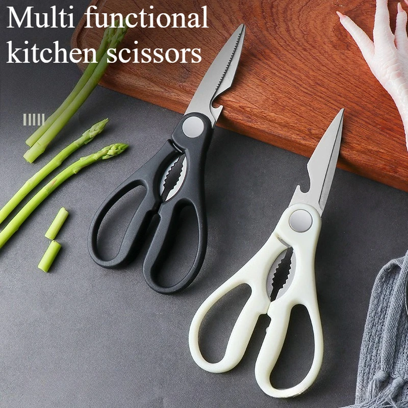 ステンレス鋼はさみ多機能強力なはさみ家庭用アウトドアキャンプバーベキューはさみ