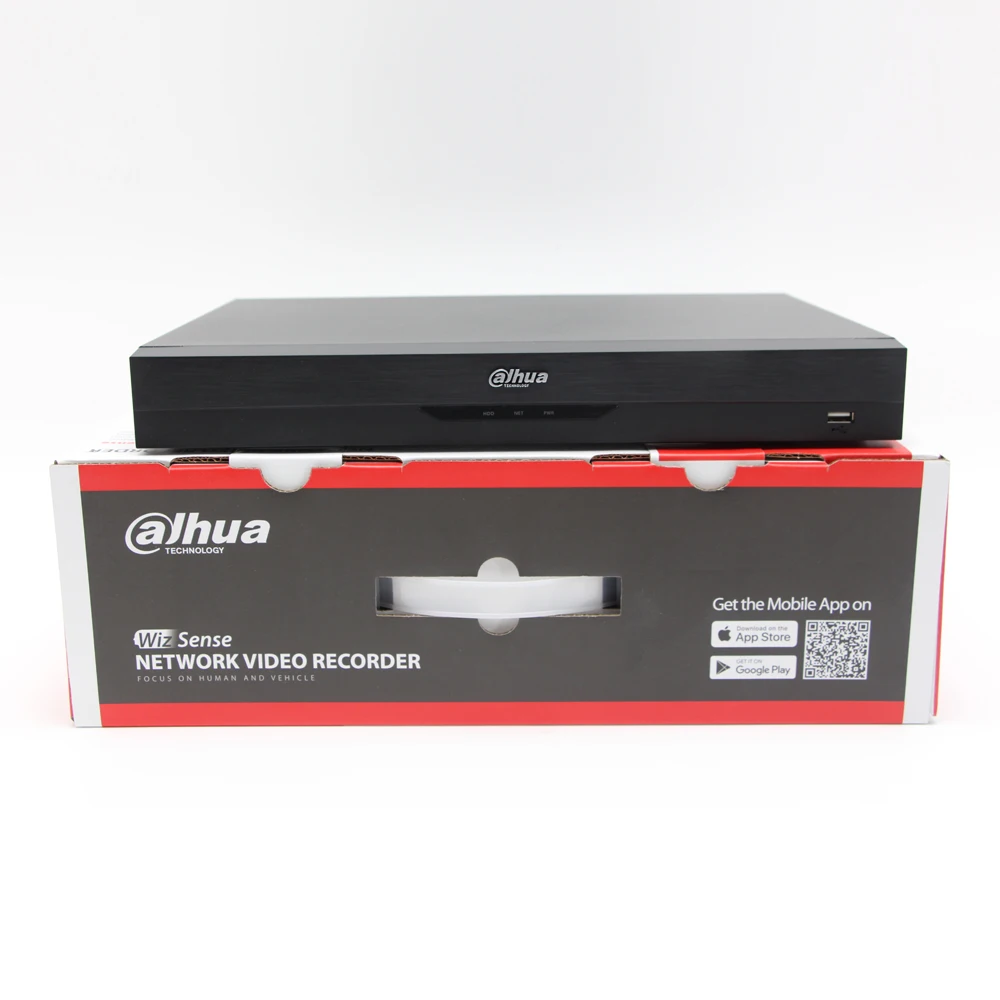 Original Dahua NVR4208-EI, NVR4216-EI and NVR4232-EI 8/16/32 Channel 4K NVR 1U 2HDDs WizSens Network Video Recorder No POE