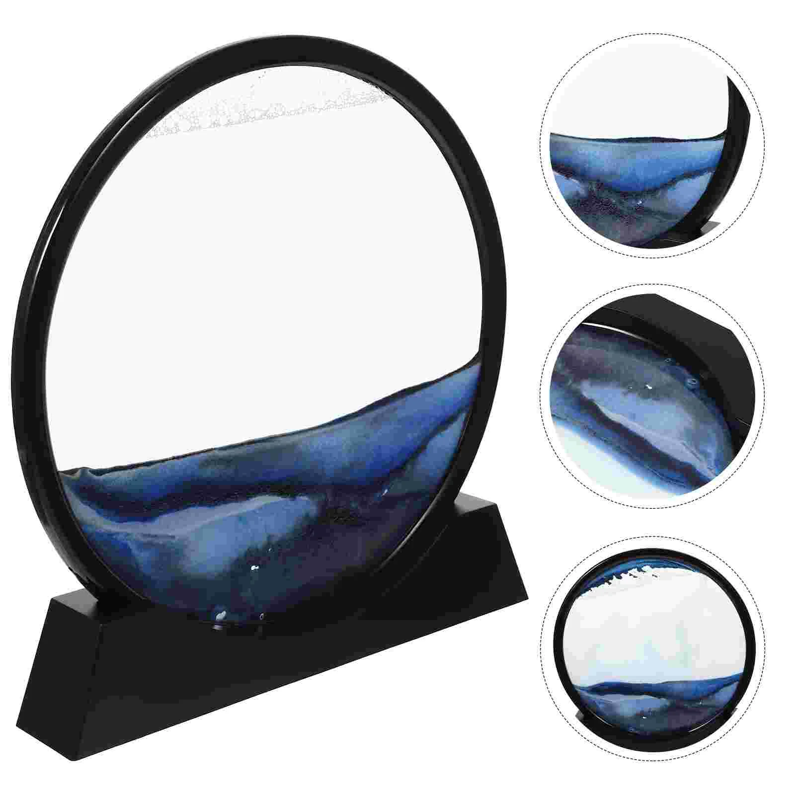 3d Sand Painting Hourglass Picture Sandscapes Household Water Moving Decor Wall Liquid