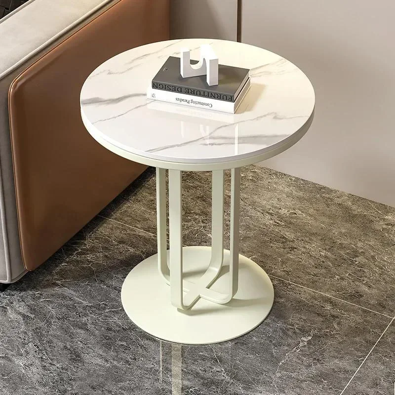 دراسة الجمال طاولة جانبية بسيطة فاخرة حديثة حساسية فريدة من نوعها أريكة طاولة جانبية توفير المساحة أثاث صالون الأريكة الحديثة #6
