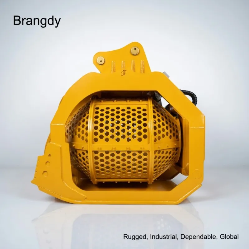 

Heavy Duty Hydraulic Rotary Screening Bucket For Excavator Soil Sand Gravel Sifting Separator Attachment Construction Machinery