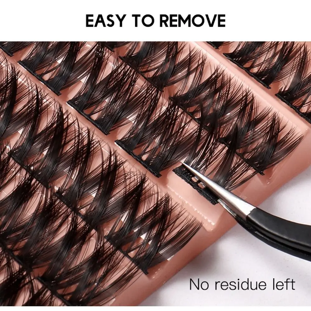 63 Kępki/Pudełko Miękkie Pojedyncze Kępki Rzęs Przedłużanie Rzęs DIY Puszyste Krzyżowane Sztuczne Rzęsy Fairy C Curl