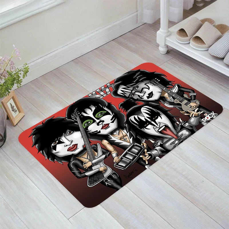 

American Rock Band K-KISS Floor Mat Home Living Room Kitchen Rug Carpet Entrance of House Balcony Carpets Rugs Foot Doormat Door