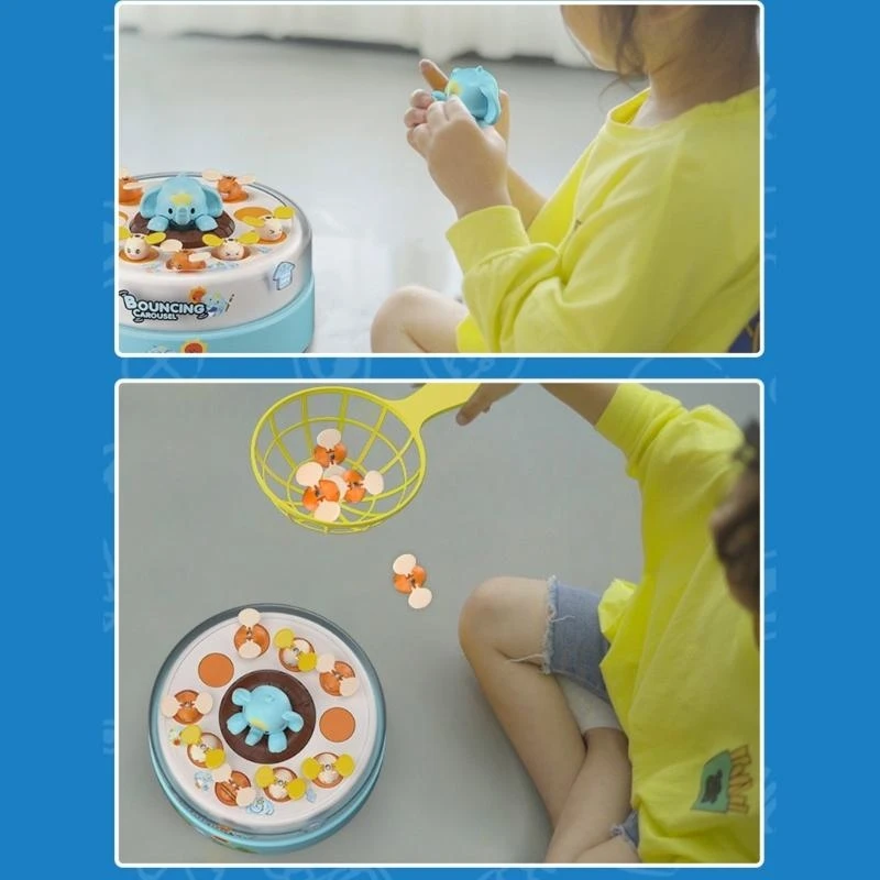 090B Cartoon Elephant Catching Rotating Toy Safe Suitable for Kids Enhances Dexterity
