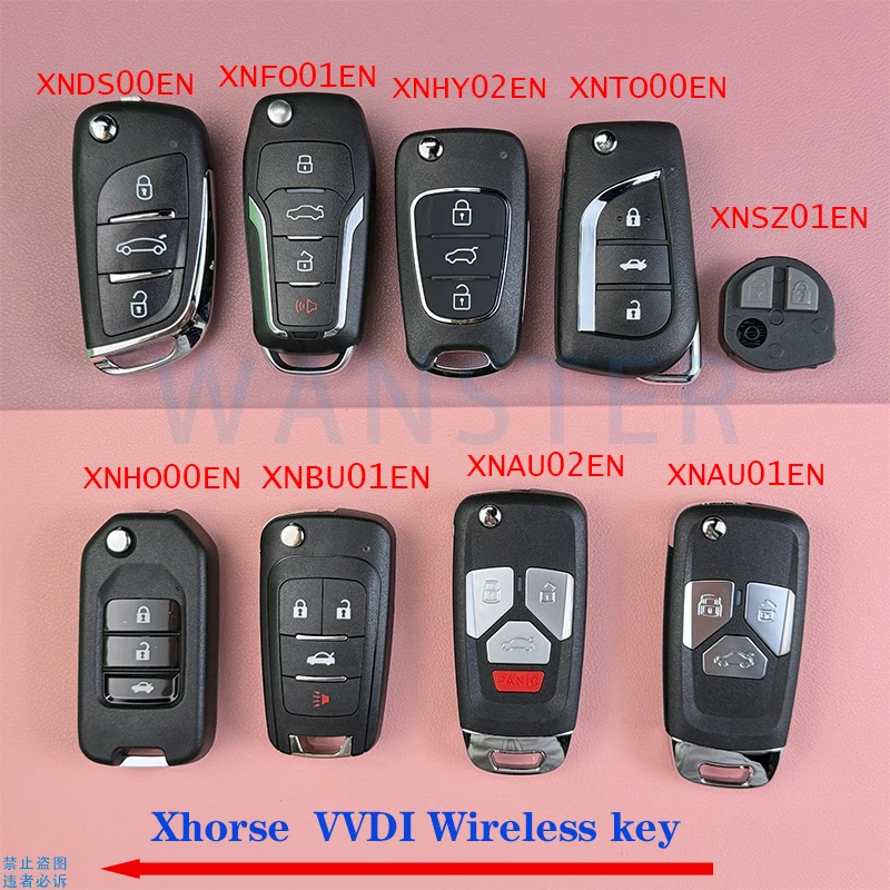 

Оригинальные беспроводные автомобильные ключи-пульты Xhorse VVDI серии XN: XNSZ01EN, XNAU02EN, XNBU01EN, XNHO00EN, XNHY02EN, XNTO00EN, XNFO01EN, XNDS00EN