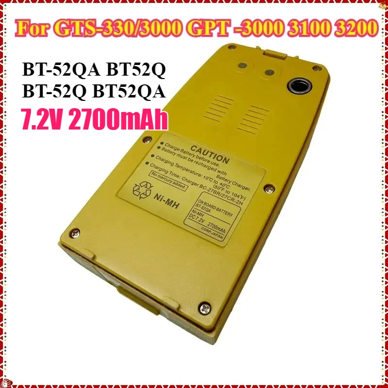 

BT-52QA BT52Q BT-52Q BT52QA Ni-MH Rechargeable Battery for GTS-330/3000 GPT -3000 3100 3200 Series Total Stations 3 PIN