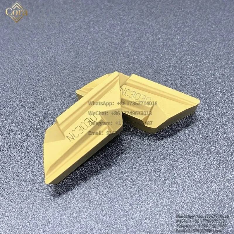 carbide inserts KNUX160405R KNUX160405L KNUX/160405L 160405R NC3020 NC3030 metal lathe tools steel processing blade view 5