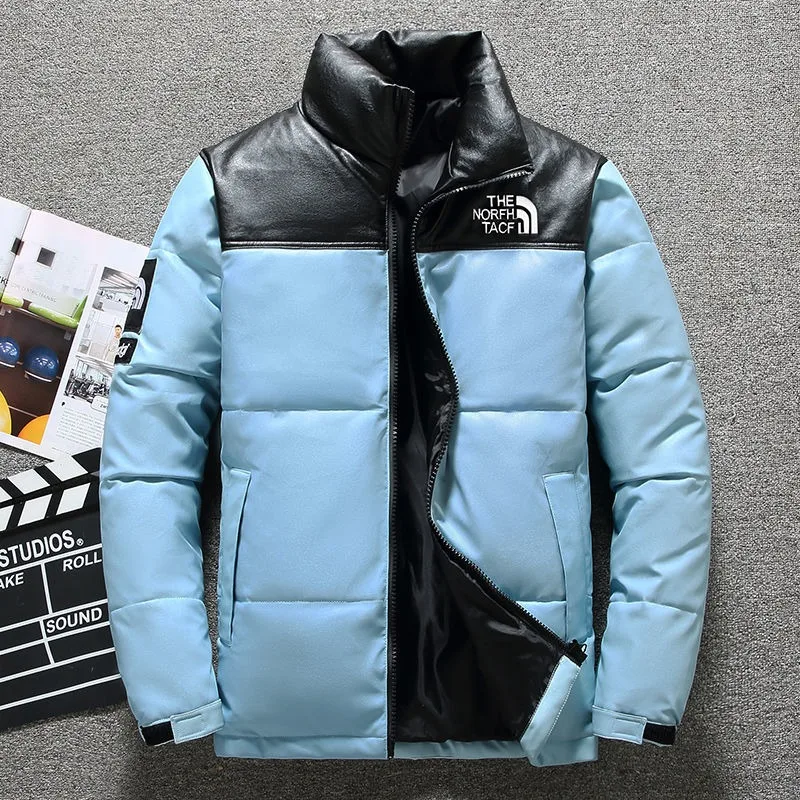 2023 New Men White Duck Down Jacket Winter Coat Short Thicken Warm Parkas Loose Leisure Outwear Fashion Simple Overcoat