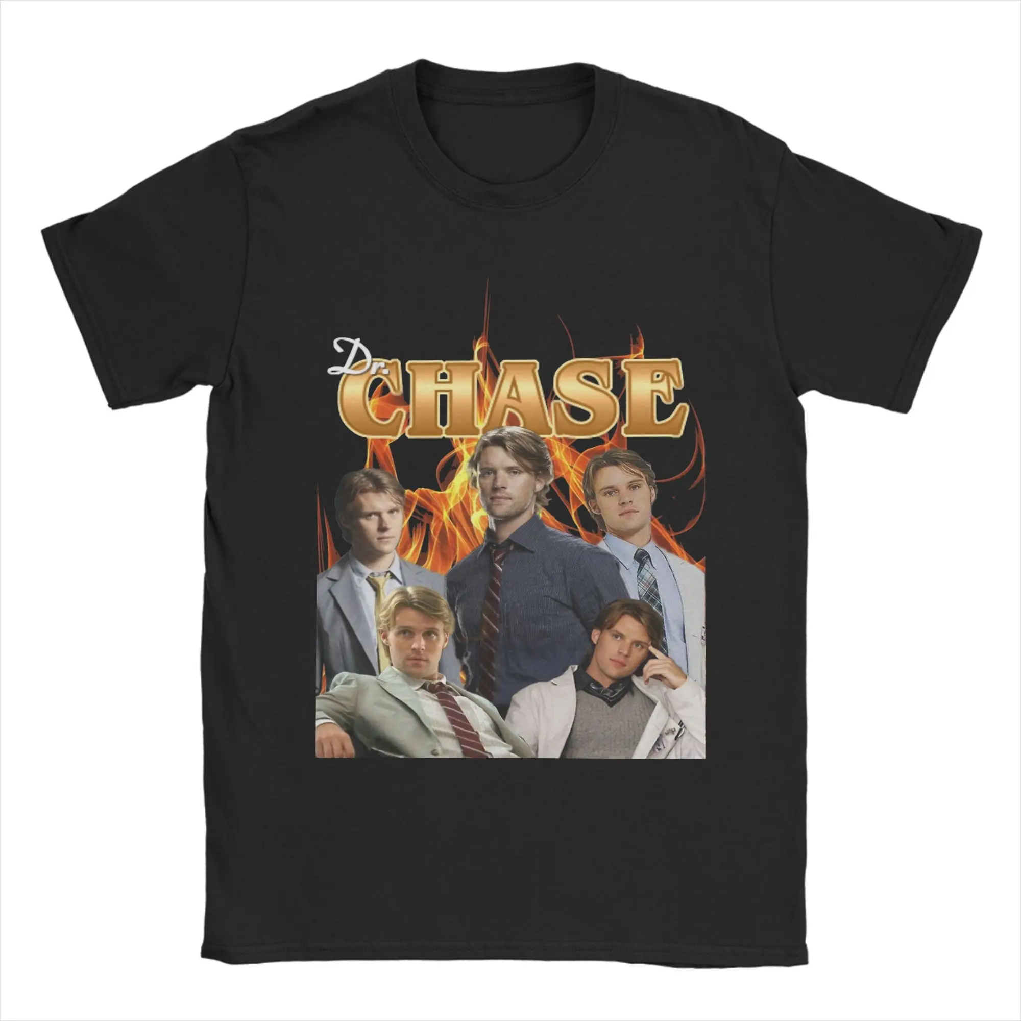 Dr. Robert Chase House MD T-Shirt Men  Fashion 100% Cotton Tees Round Neck Short Sleeve T Shirts Plus Size Clothes