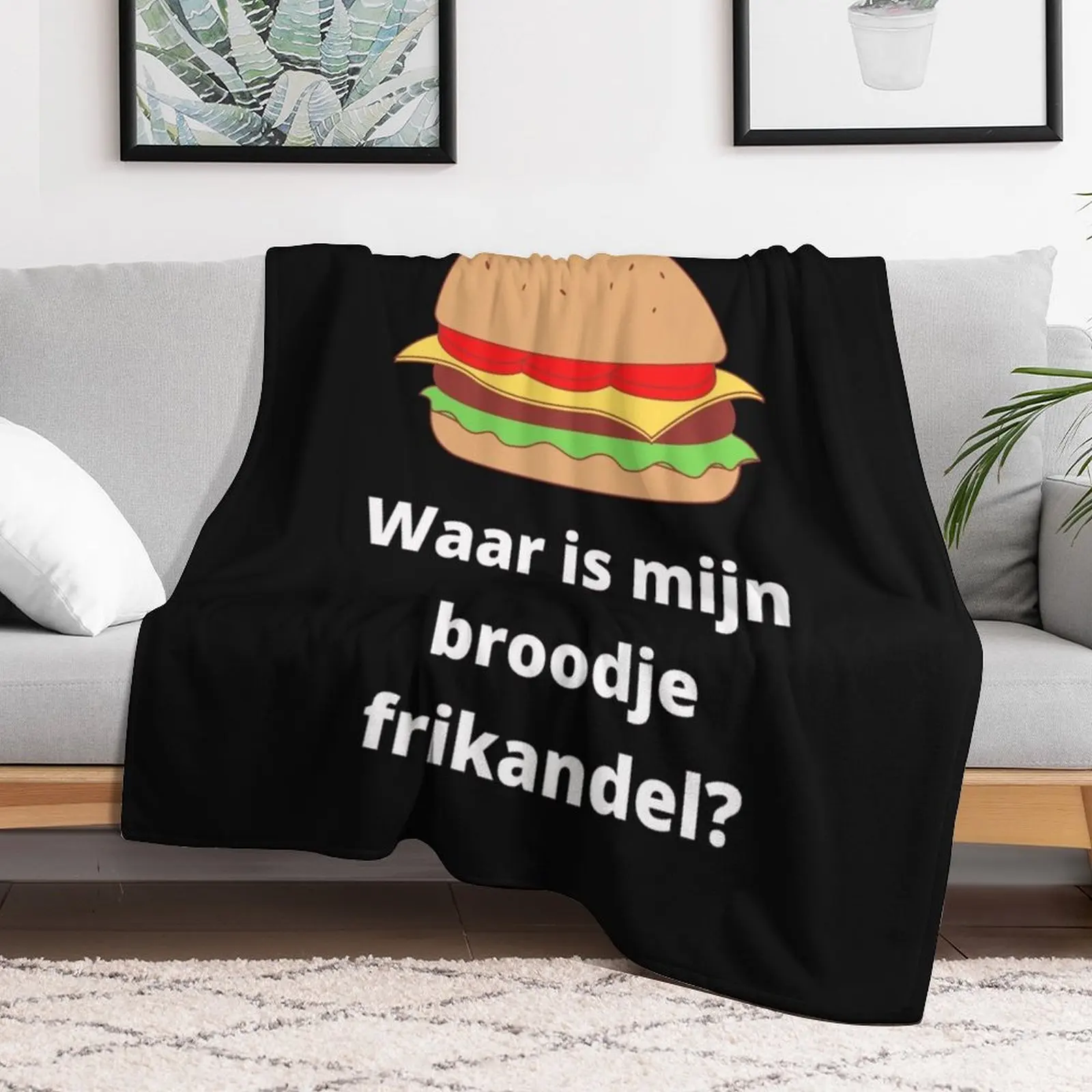 Waar je mijn broodje frikandel? hodit flauš pro děťátko nap postel linens deky pro postel deky