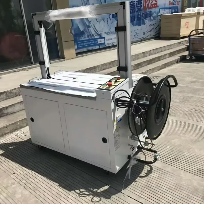 Automatic Food Grade High Productivity Strapping Machine Industrial Plastic Belt Equipment for Carton Bag Fixing