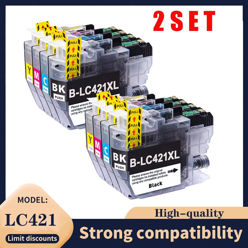 For Brother LC421 LC 421 Ink Cartridge  For Brother DCP-J1050 J1140 MFC-J1010 J1050 J1140 J1010 Printers