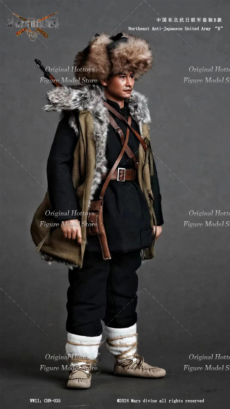 Marte divino CHN-035 1/6 escala roupas de soldado masculino nordeste anti-japonês conjunto do exército unido para modelo de figura de ação de 12 polegadas