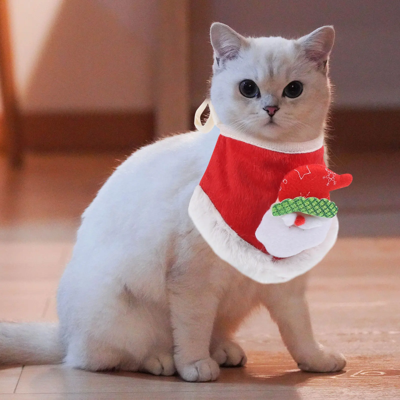 

Pet Christmas Bandana Dog Cat Scarf Holiday Wearable Bib Festive Decor for Parties Photos Weddings New Year Celebrations Pet