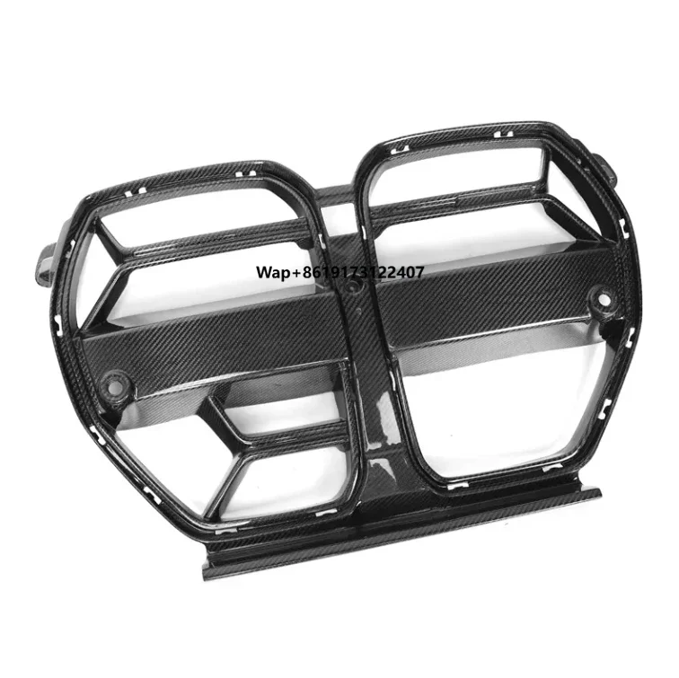 

Dry Carbon Fiber Front Motorsport Grille Grill With Acc for M3 G80 M4 G82 2021-2023
